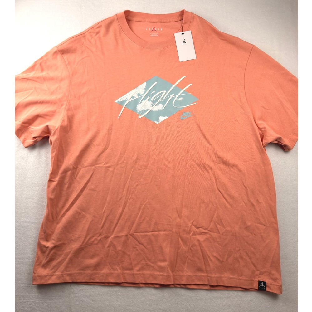 Jordan Flight T-Shirt Mens 3XL Madder Root Orange Graphic Tee DO8896-824 NEW